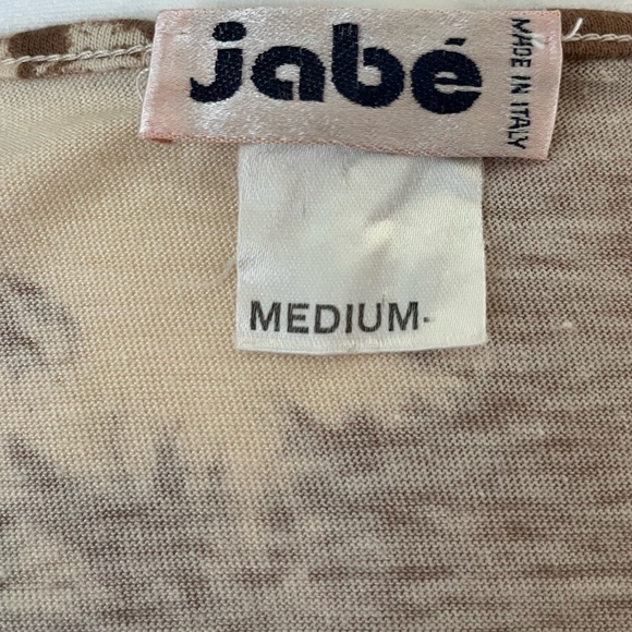 Vintage 70’s Jabé Hawaiian Tropical Tie Front Top Brown Multi Size Medium - Picture 5 of 7